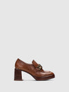 Sapatos com Apliques em Castanho